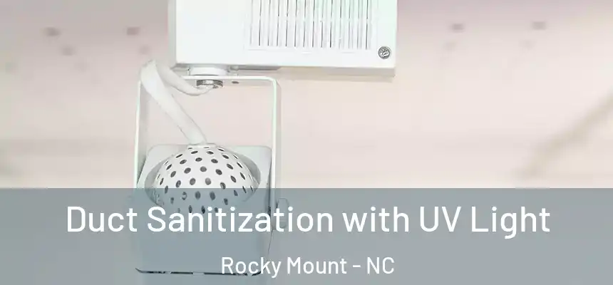  Duct Sanitization with UV Light Rocky Mount - NC